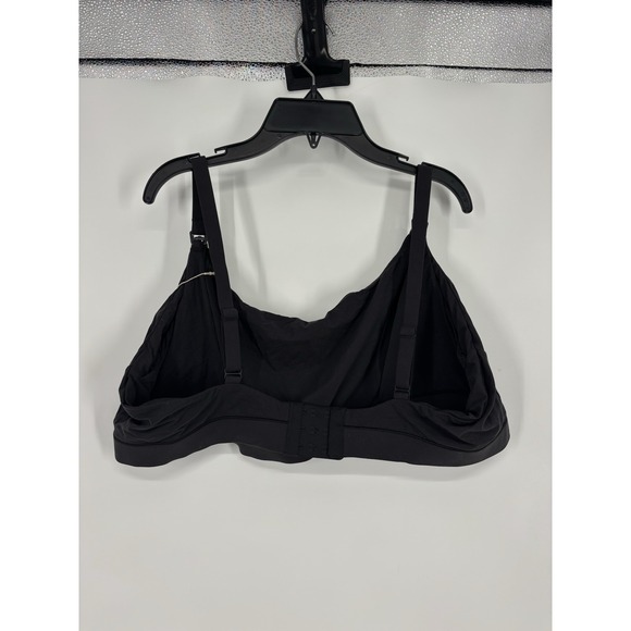 Skims Fits Everybody Maternity Nursing Scoop Bralette Onyx Black Size 4X 4XL - Picture 2 of 5